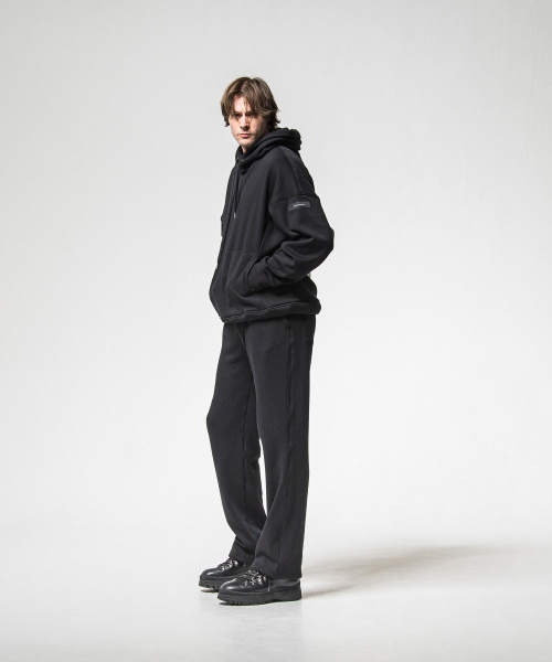   velours fleece　WIDE TUCK PANTS