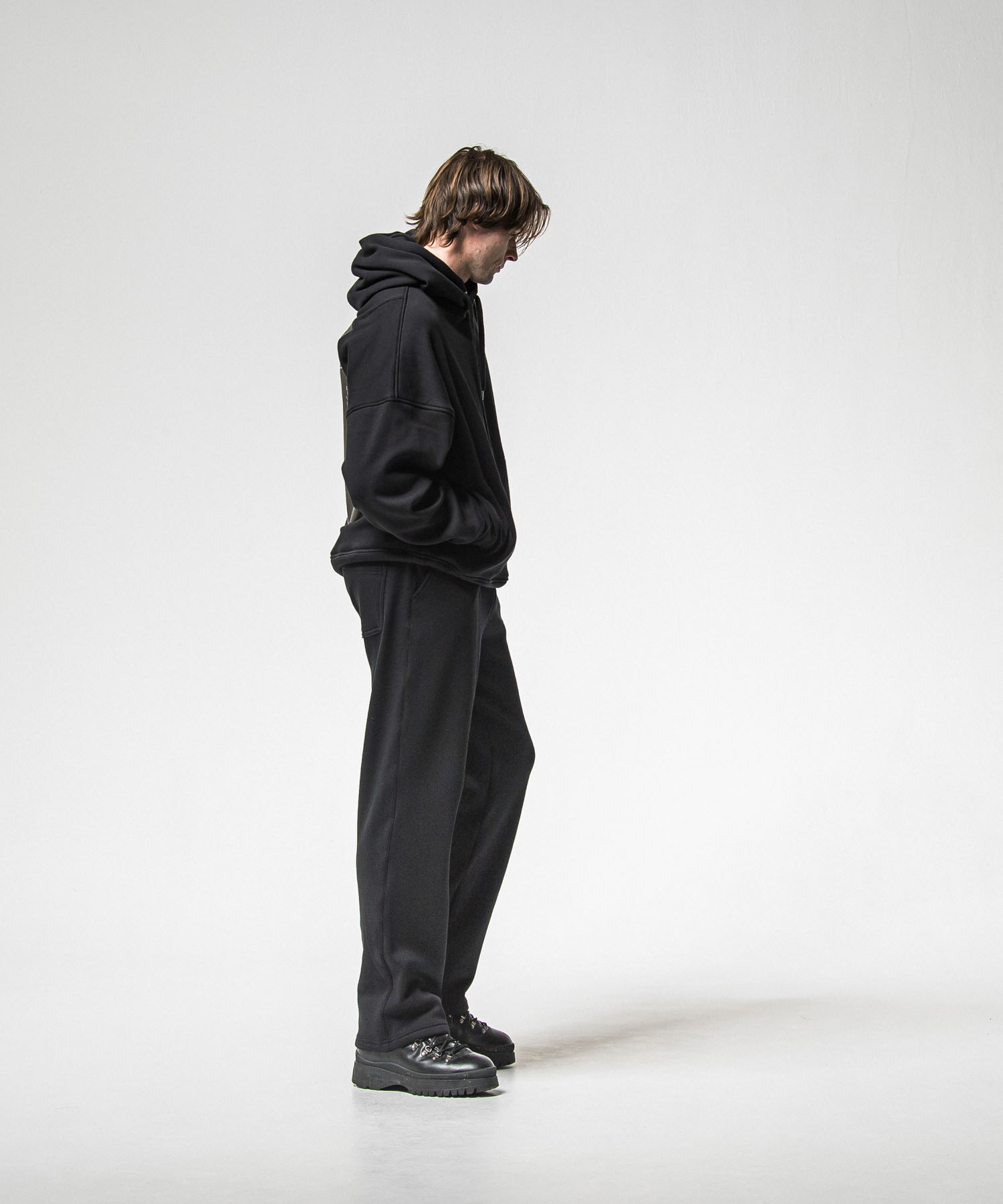   velours fleece　WIDE TUCK PANTS