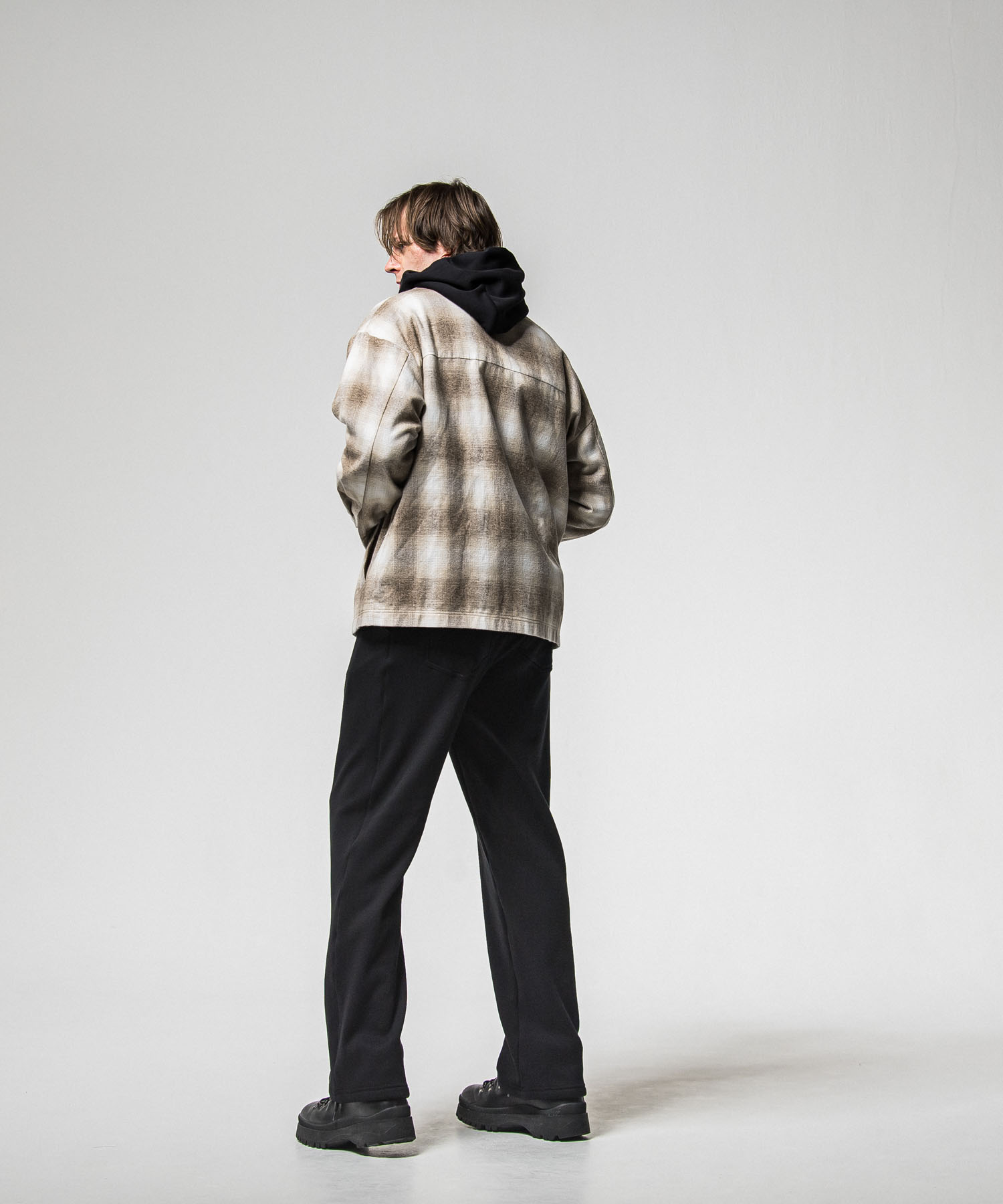   velours fleece　WIDE TUCK PANTS