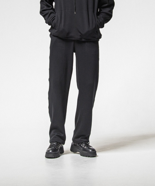   velours fleece　WIDE TUCK PANTS