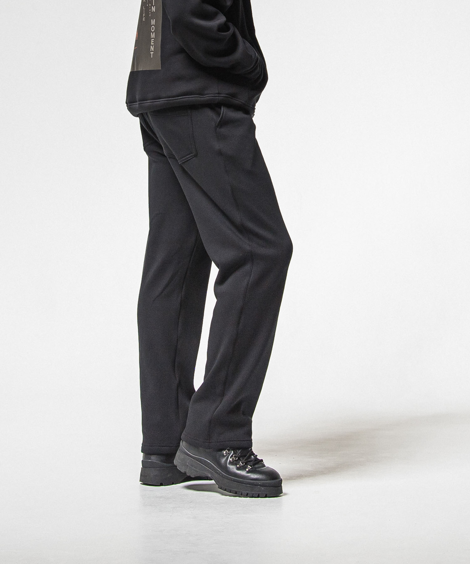   velours fleece　WIDE TUCK PANTS