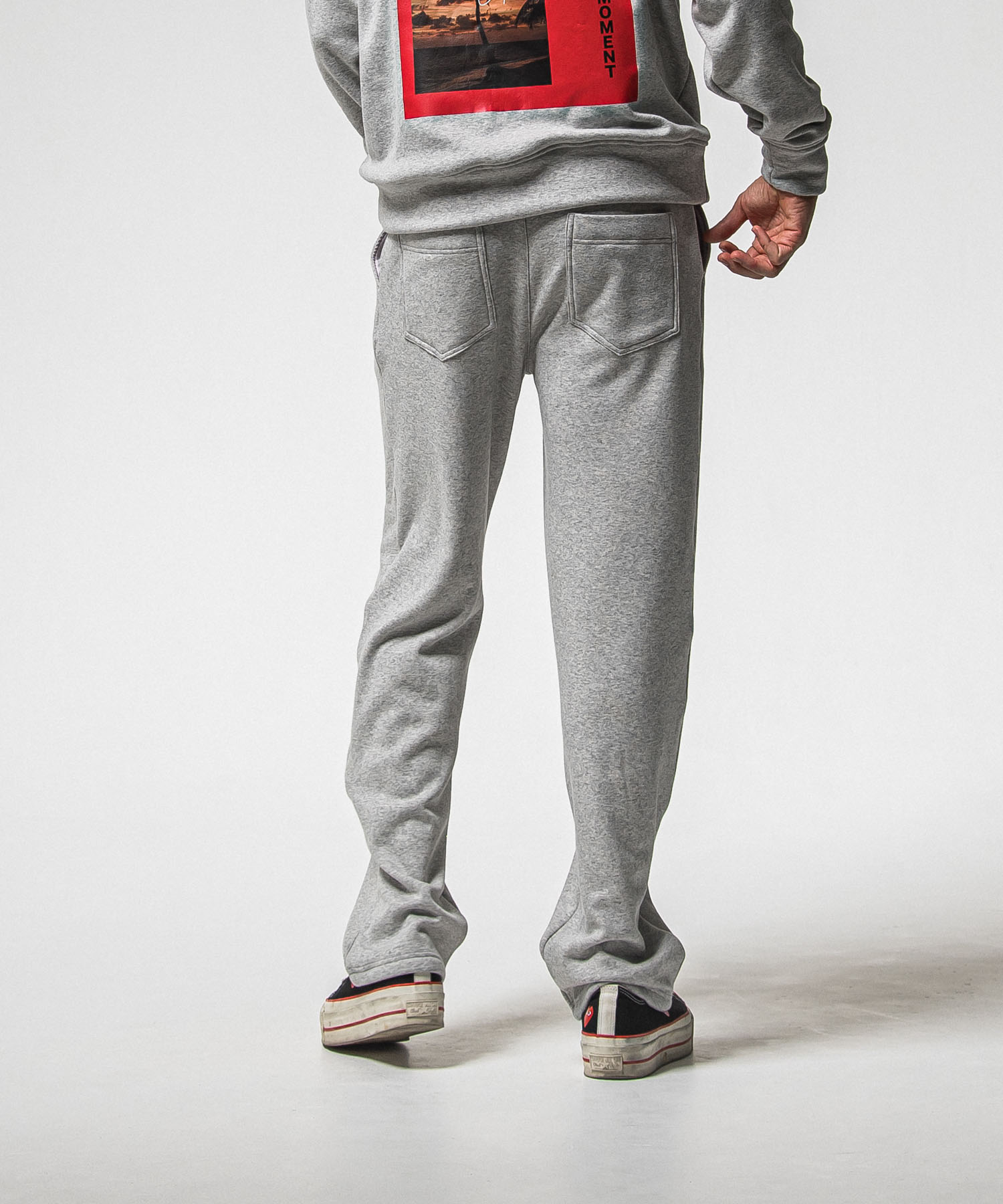   velours fleece　WIDE TUCK PANTS