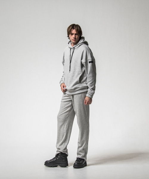  velours fleece　WIDE TUCK PANTS