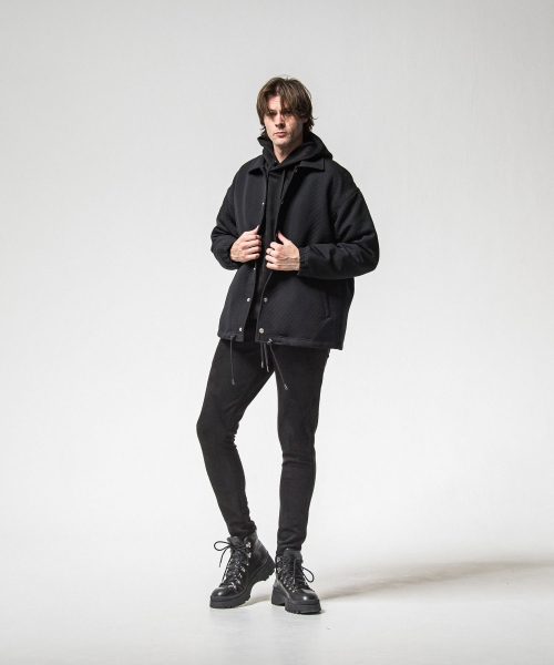 CHRIS　EASY suede TUCK PANTS