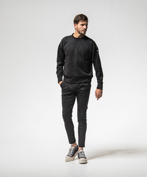 CHRIS　EASY suede TUCK PANTS