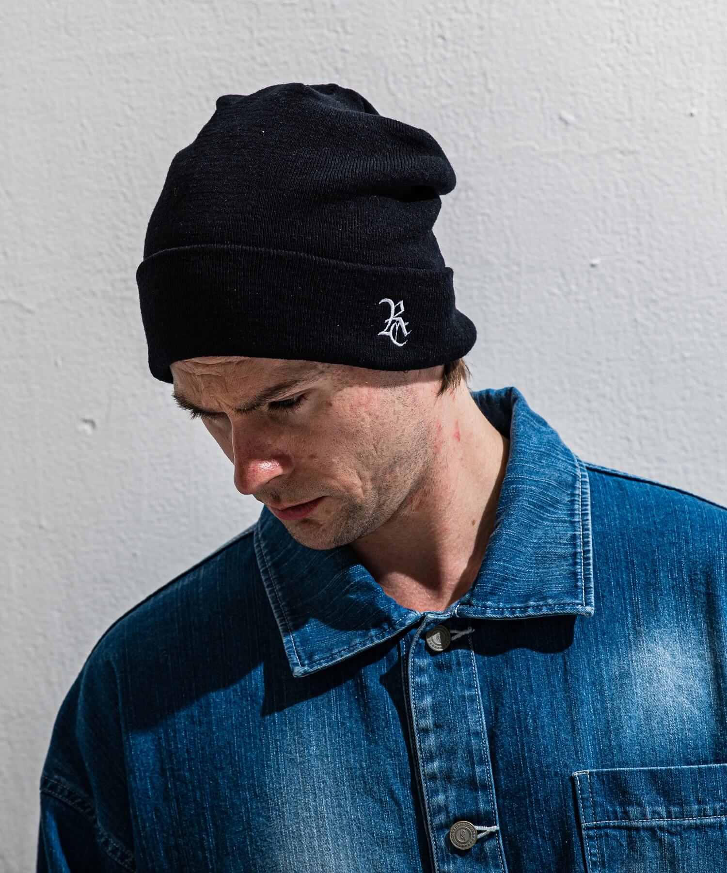 linen  knit　cap