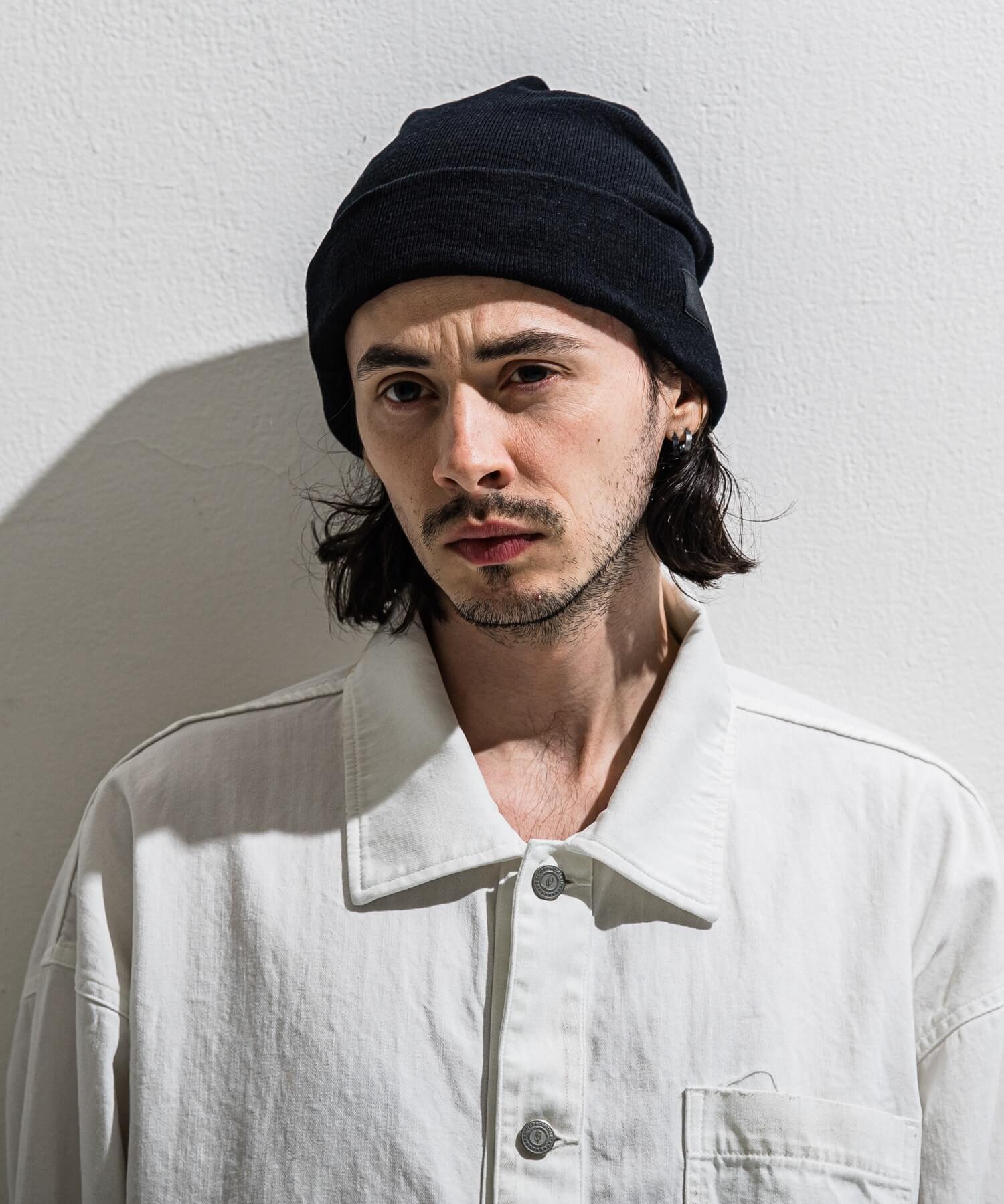 linen  knit　cap