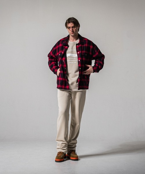 HF URAKE WIDE TUCK PANTS