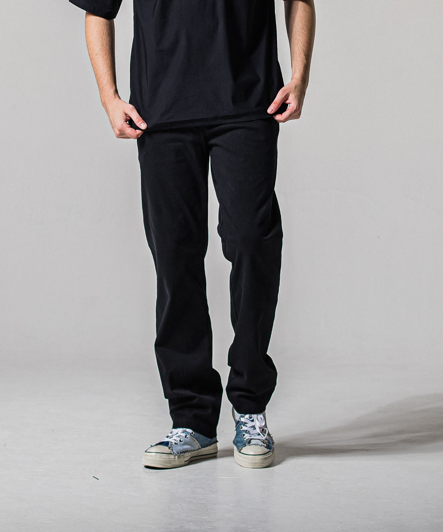 DENIM JERSEY WIDE PT