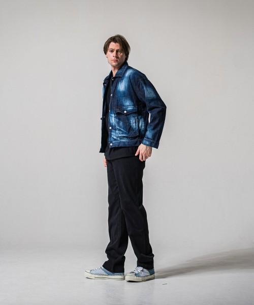 DENIM JERSEY WIDE PT