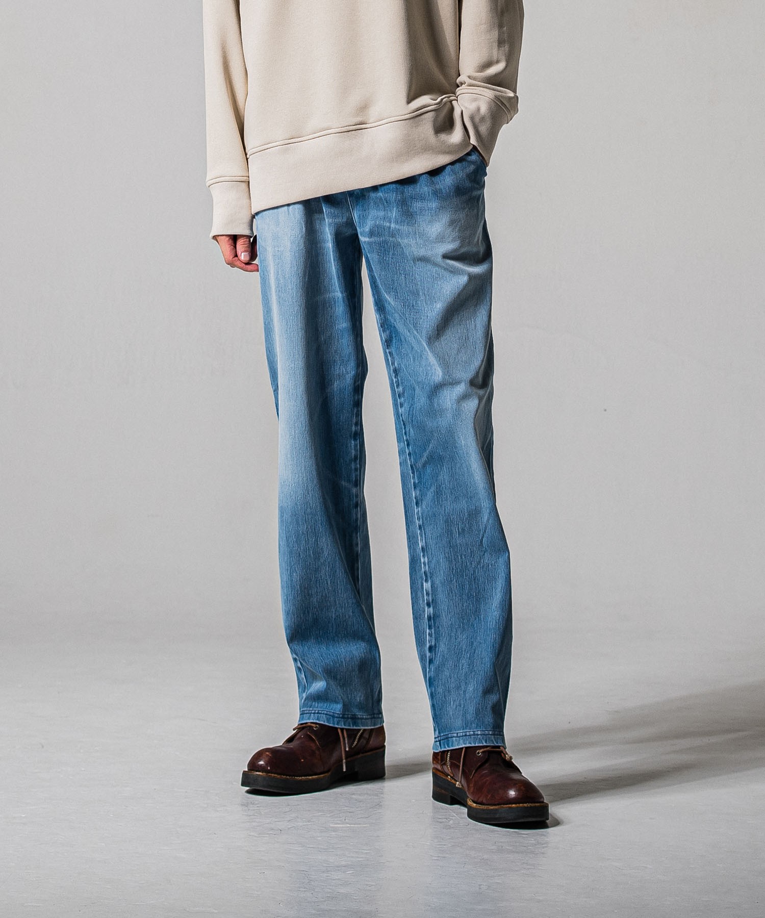 DENIM JERSEY WIDE PT