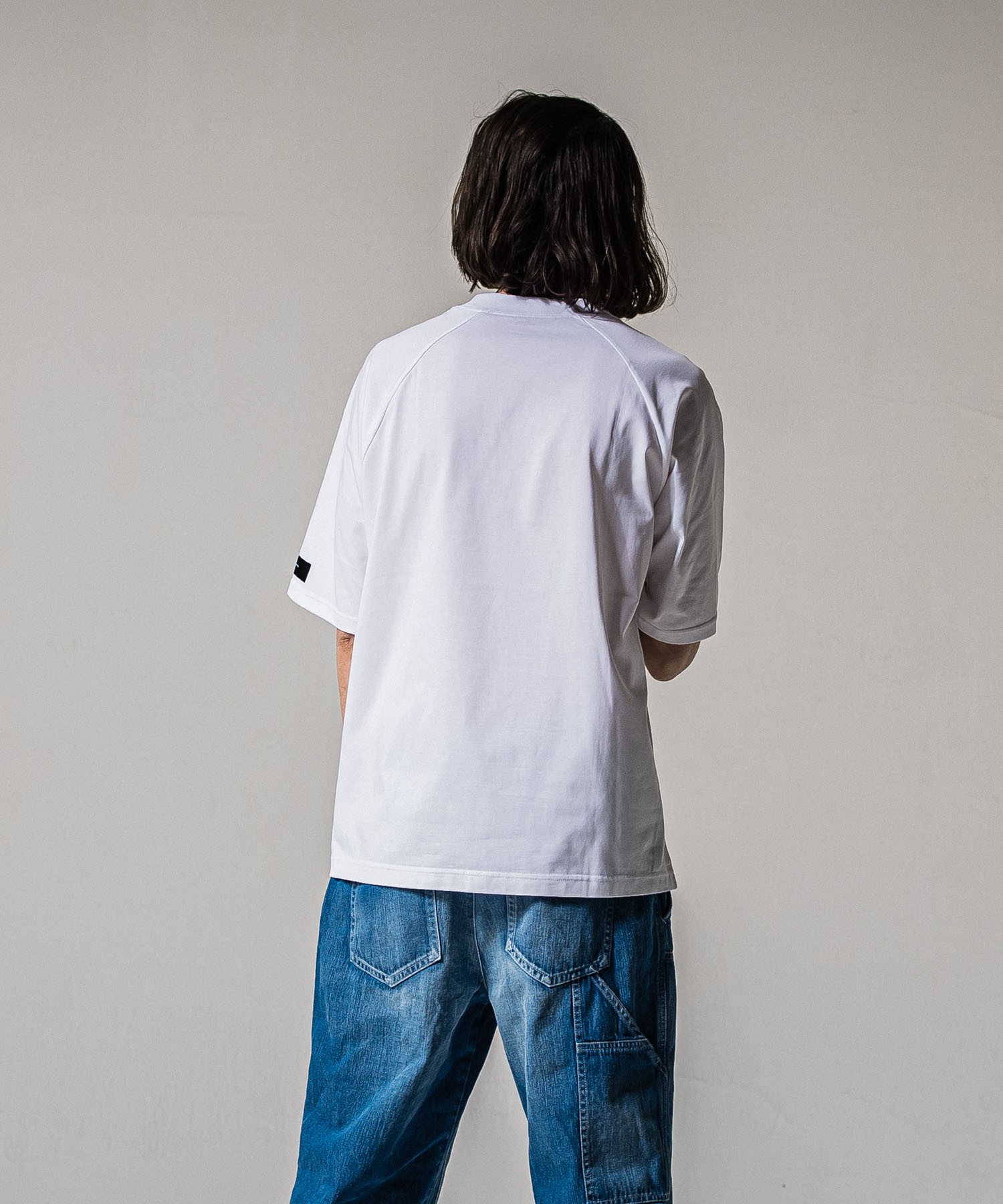 college　raglan　OVER　 TEE