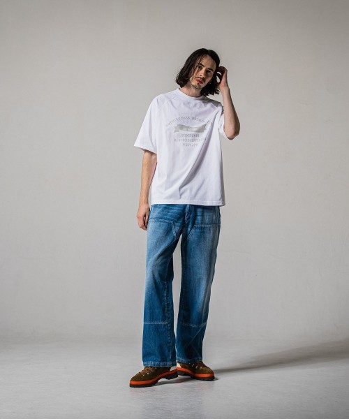 college　raglan　OVER　 TEE