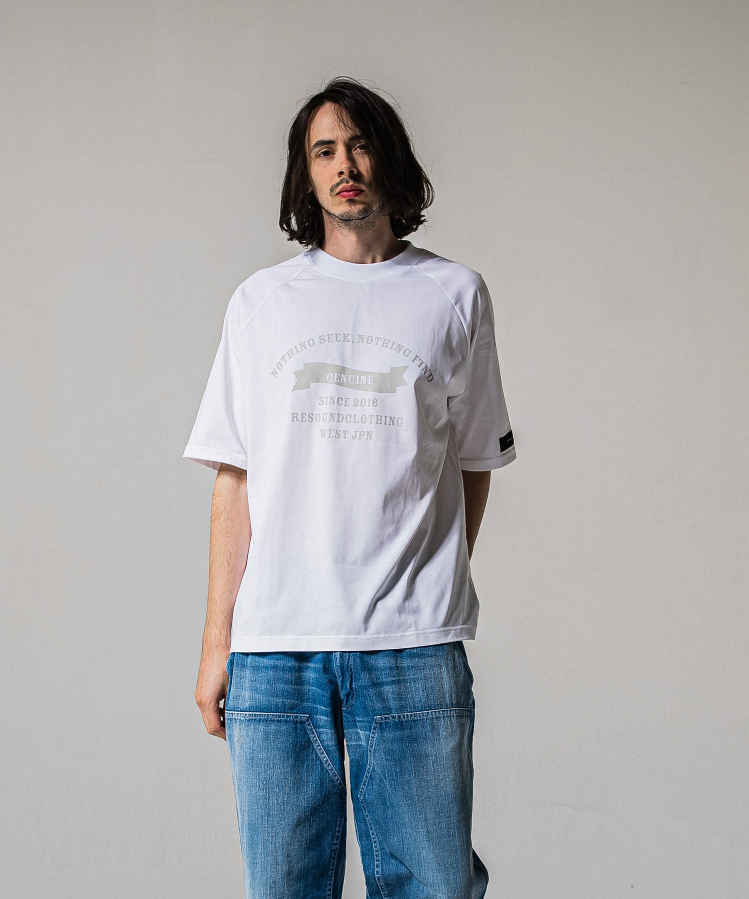 college　raglan　OVER　 TEE