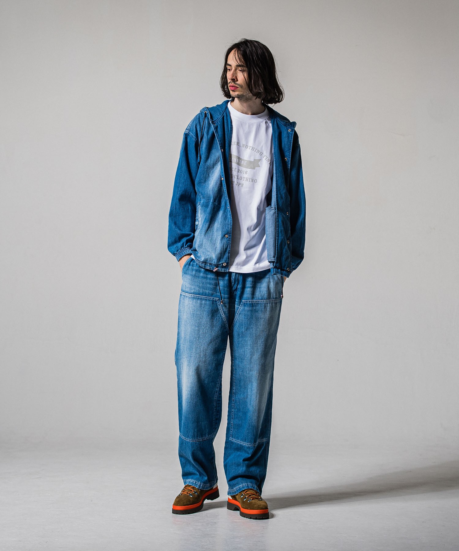 college　raglan　OVER　 TEE