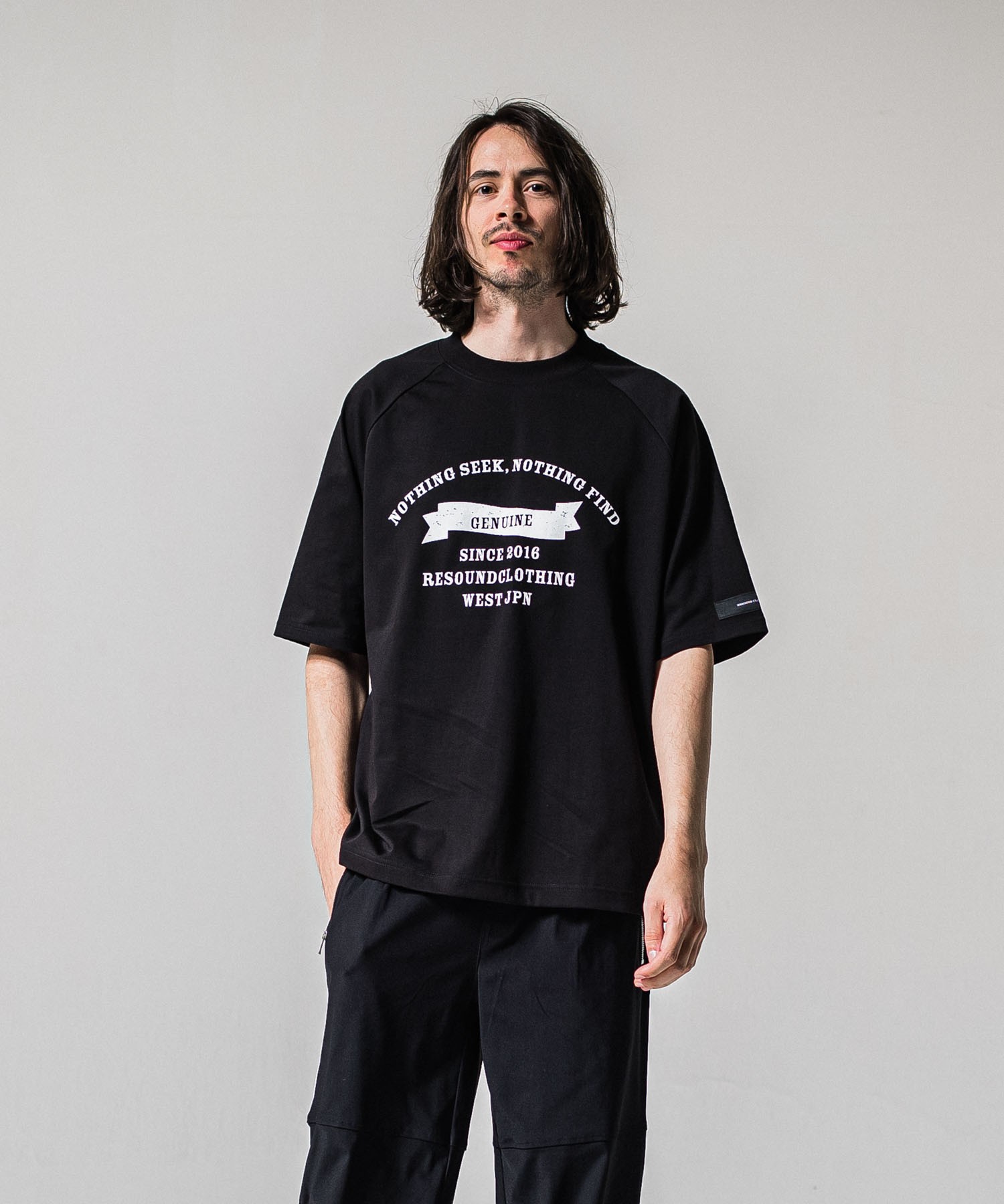 college　raglan　OVER　 TEE