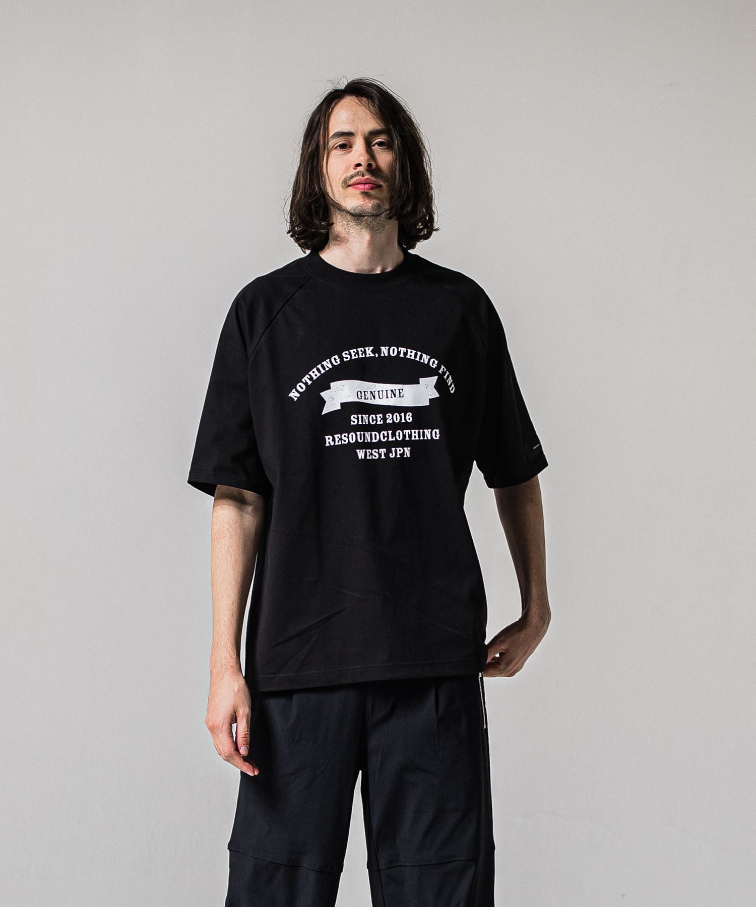 college　raglan　OVER　 TEE