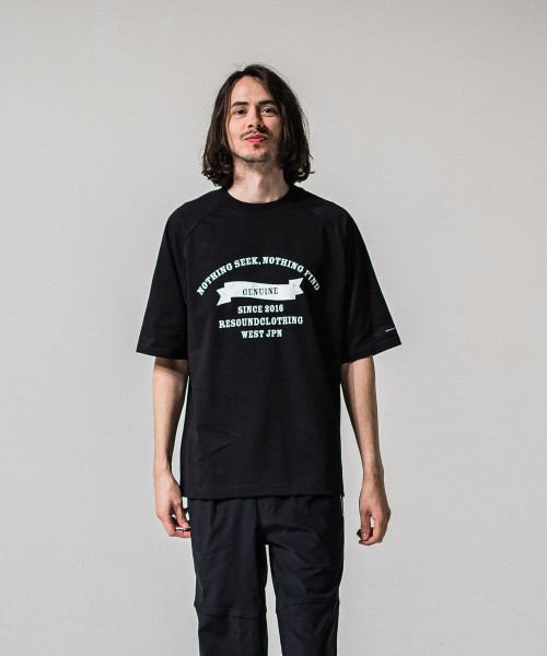 college　raglan　OVER　 TEE