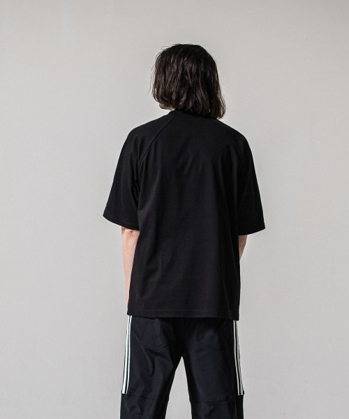 college　raglan　OVER　 TEE