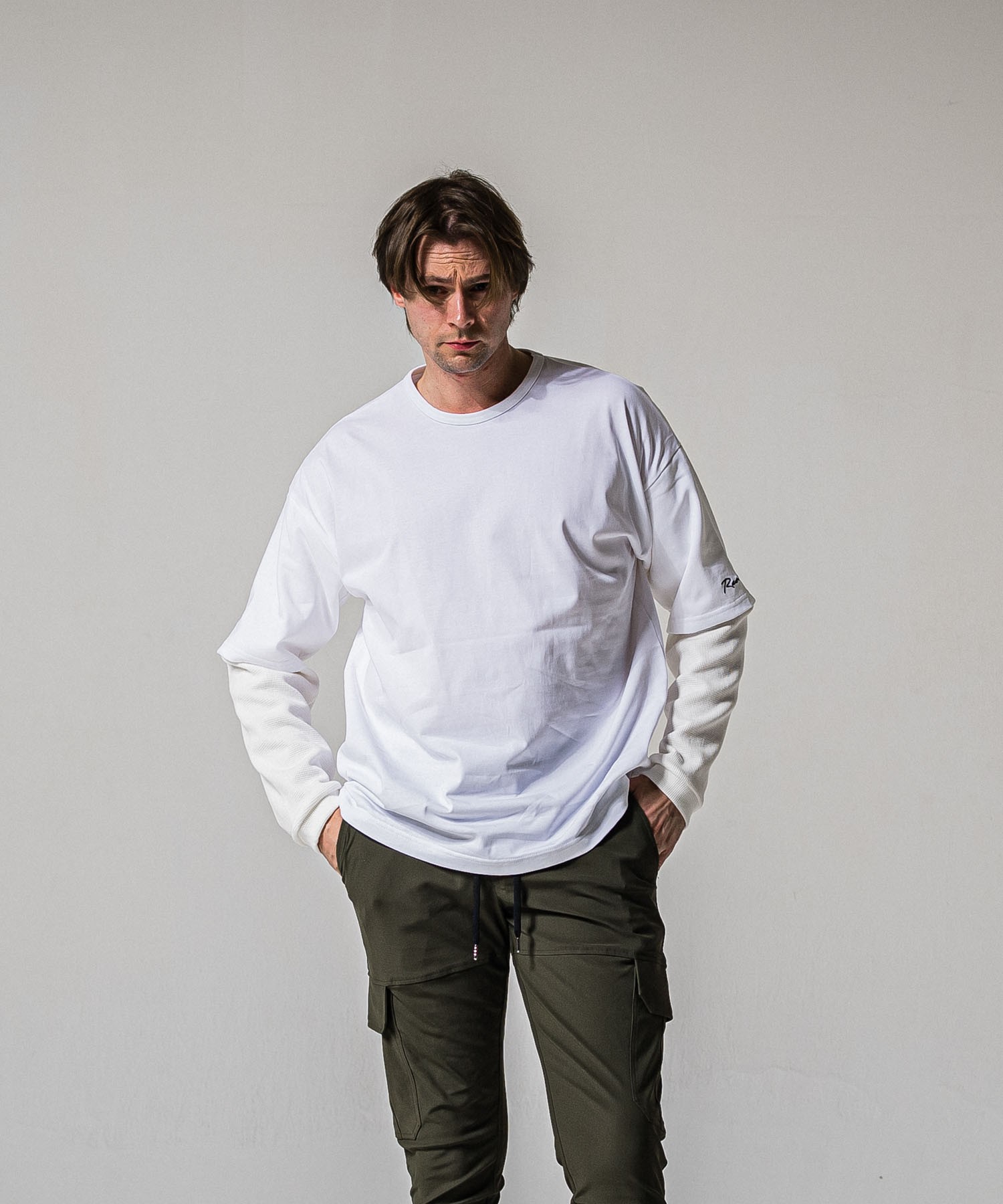 fake layered waffle　longsleave