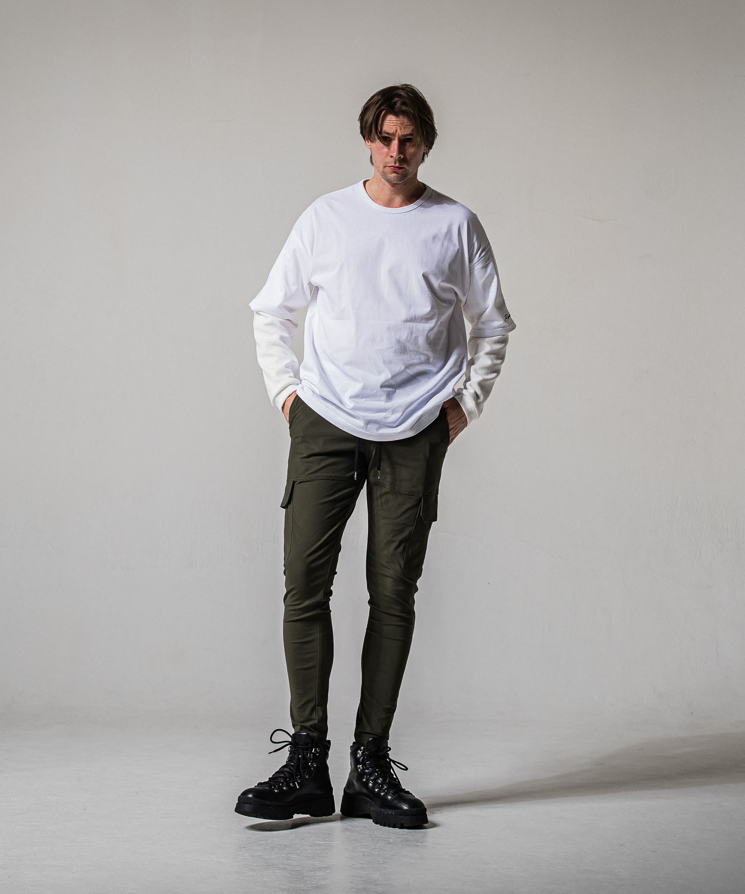 fake layered waffle　longsleave