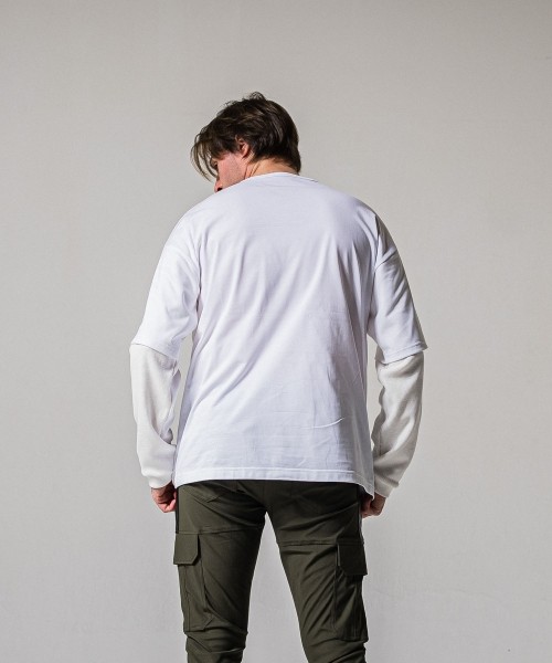 fake layered waffle　longsleave