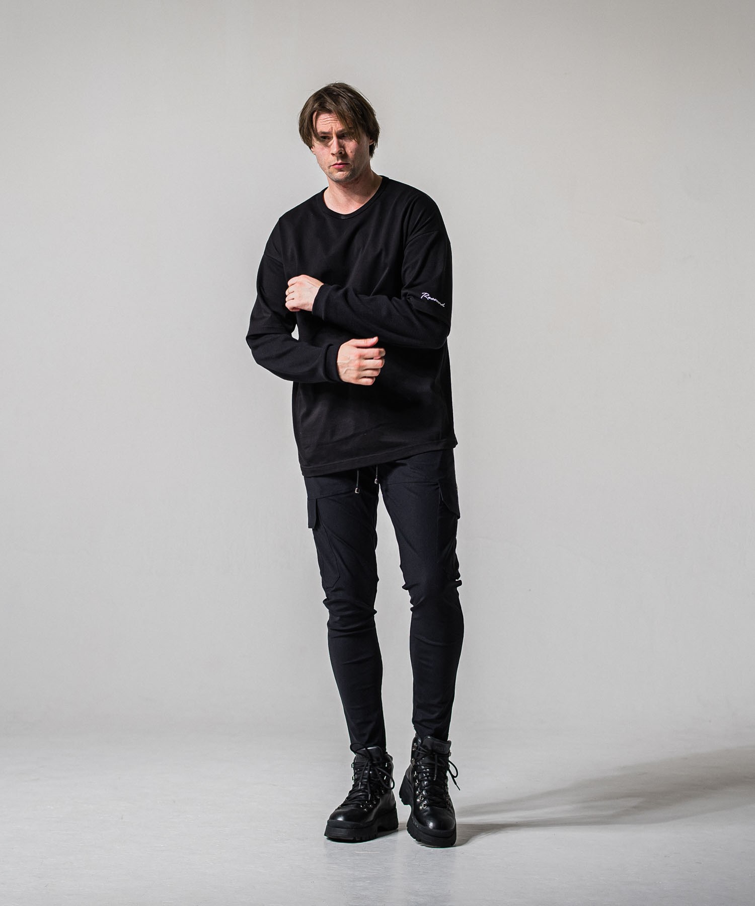 fake layered waffle　longsleave