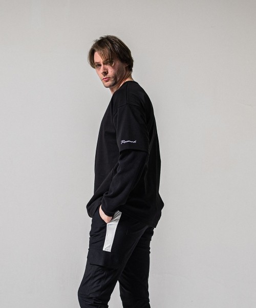 fake layered waffle　longsleave