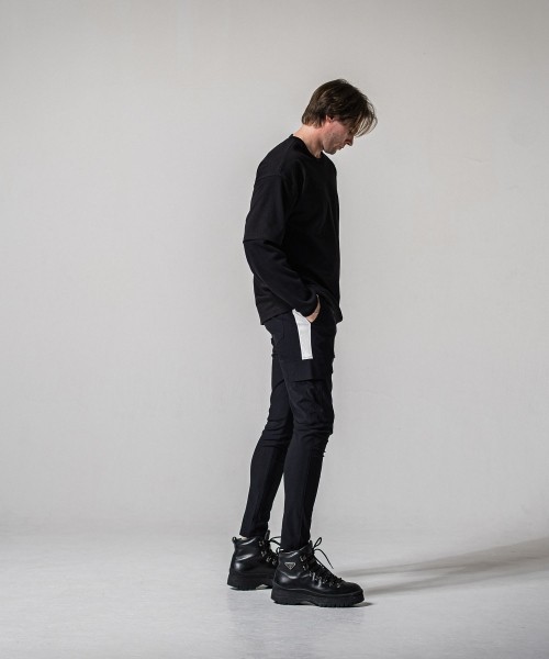 fake layered waffle　longsleave