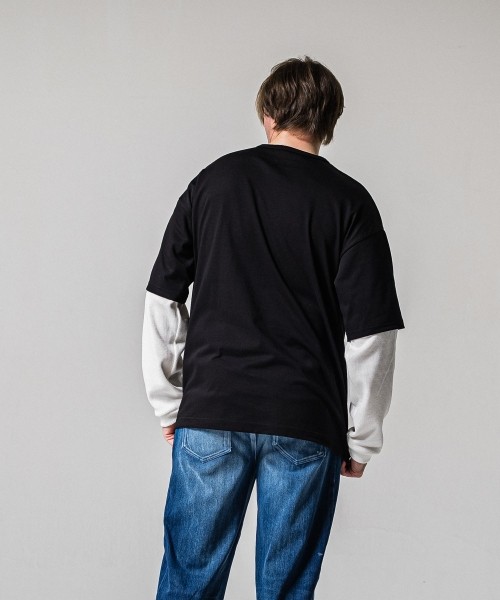 fake layered waffle　longsleave