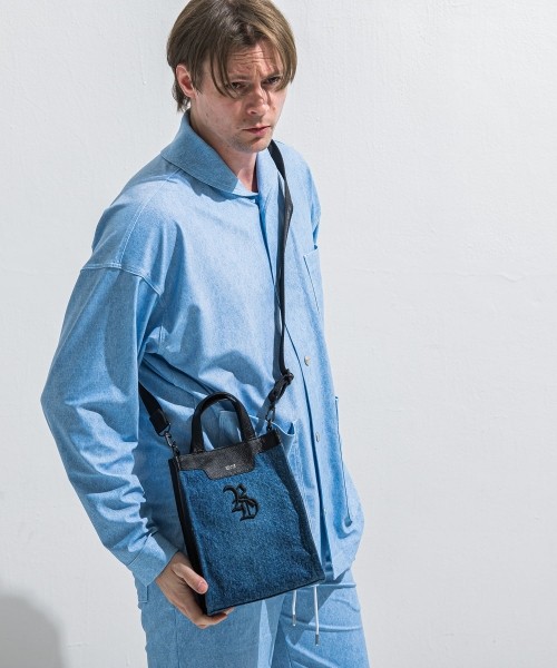 denim　mini tote bag