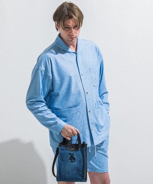 denim　mini tote bag