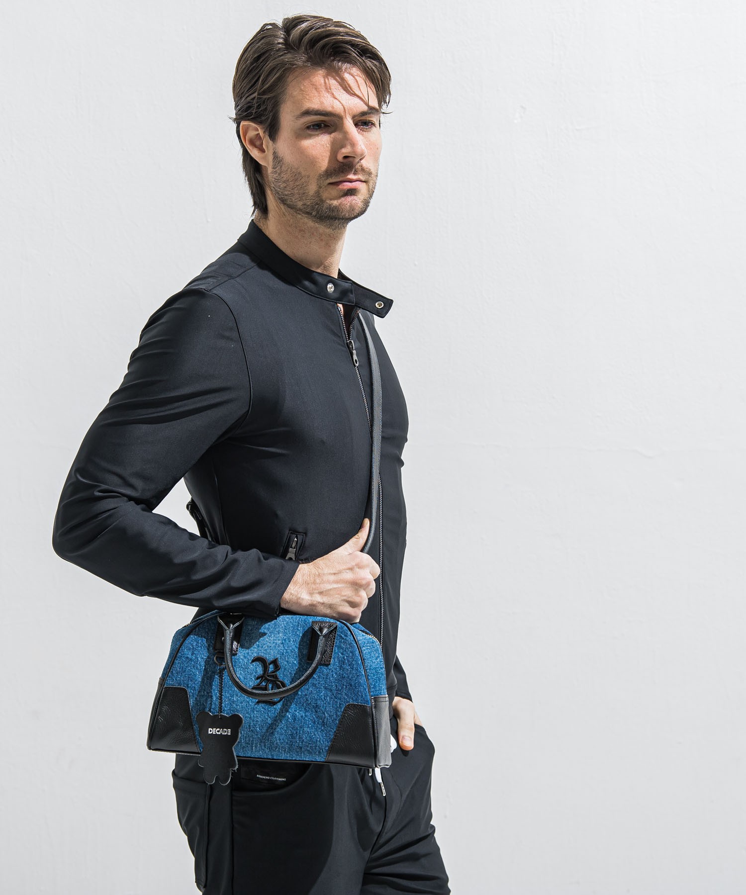 denimmini boston bag