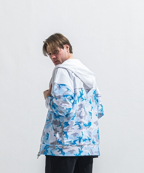 RUSH  OVER  ZIPUP　HOODIE