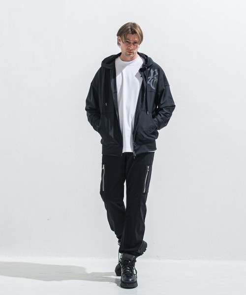 RUSH  OVER  ZIPUP　HOODIE