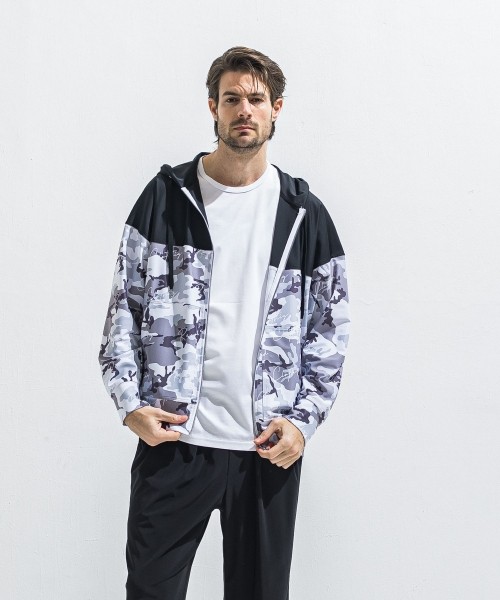 RUSH  OVER  ZIPUP　HOODIE