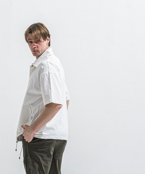 NYLON HALF COACH JACKET