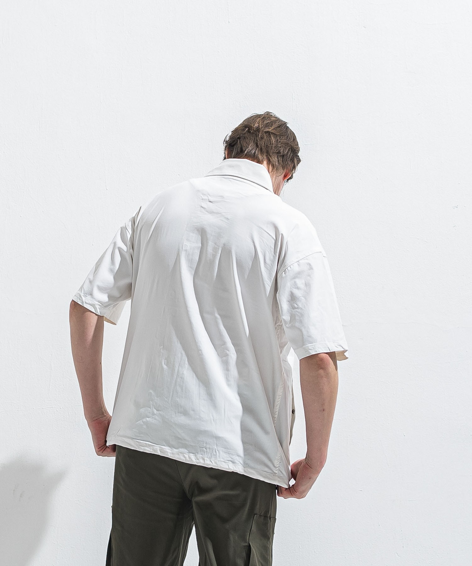 NYLON HALF COACH JACKET