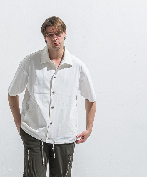 NYLON HALF COACH JACKET