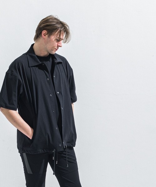 NYLON HALF COACH JACKET