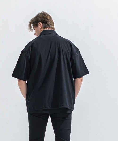 NYLON HALF COACH JACKET