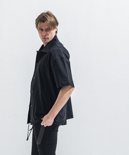 NYLON HALF COACH JACKET