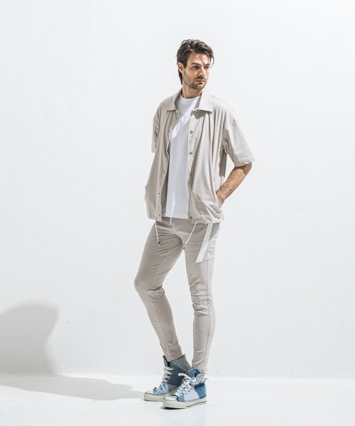 NYLON HALF COACH JACKET