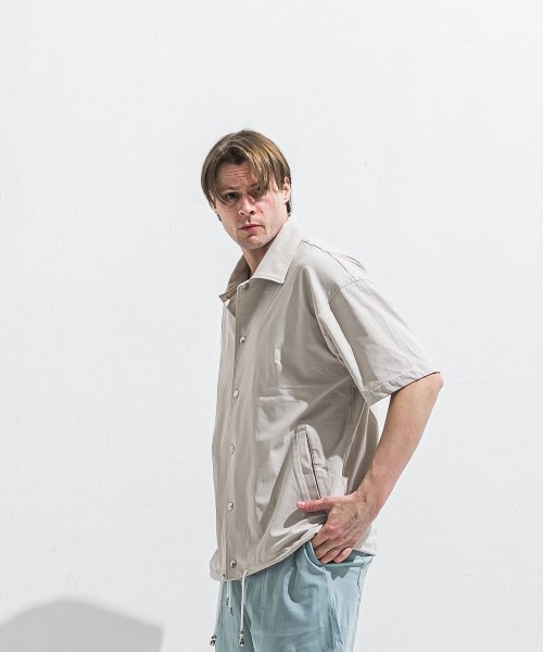 NYLON HALF COACH JACKET