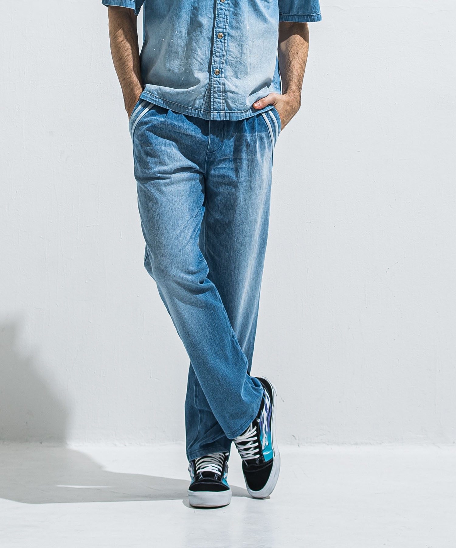 EDGE DENIM SEMI WIDE  PT