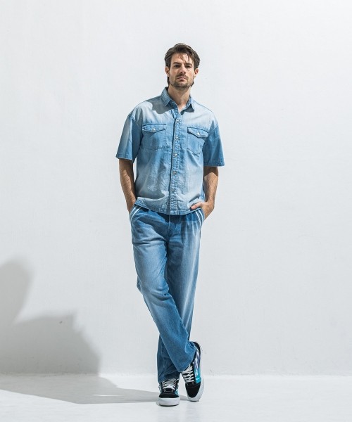 EDGE DENIM SEMI WIDE  PT