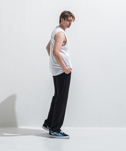 SEMI WIDE TUCK PANTS