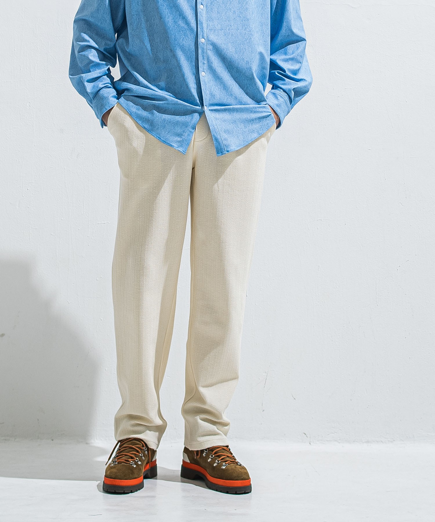 SEMI WIDE TUCK PANTS