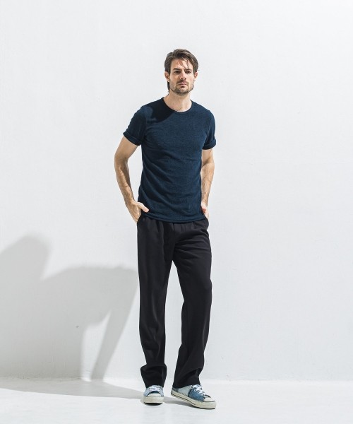 SEMI WIDE TUCK PANTS