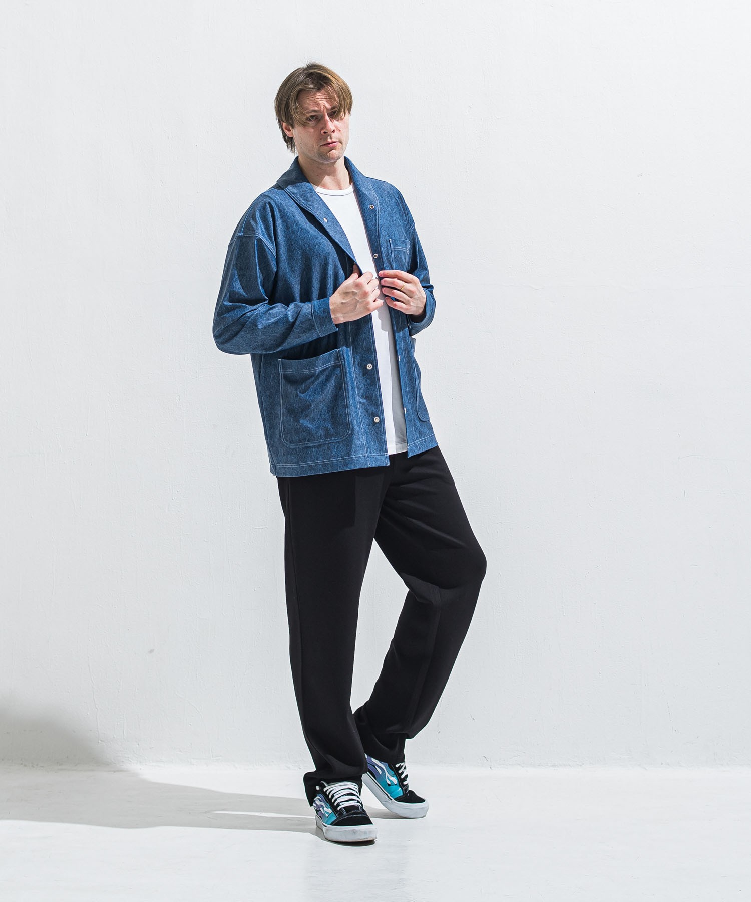 SEMI WIDE TUCK PANTS